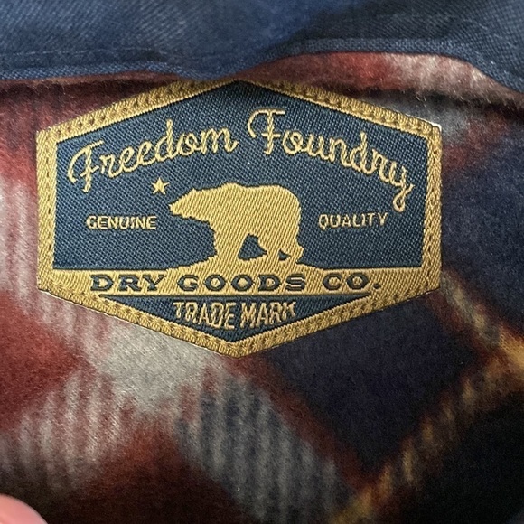 NWT Freedom Foundry Plaid Fleece Lined Shacket Jacket shirt Men’s Unisex Size M - Picture 4 of 12